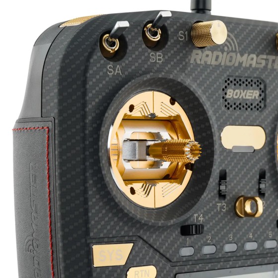 Wholesale Radiomaster Max Transmitter Remote Control Carbon Fiber Pattern Case With AG01Hall Gimbals CNC Buttons for RC Drone